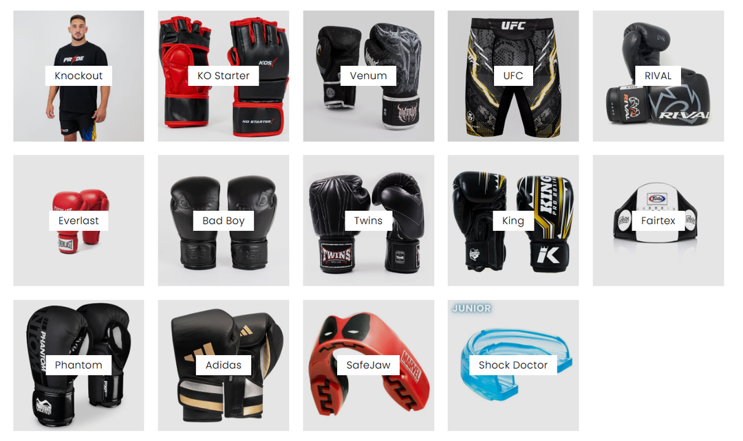 🥊Top 10 branduri preferate de luptători – de la amatori la profesioniști