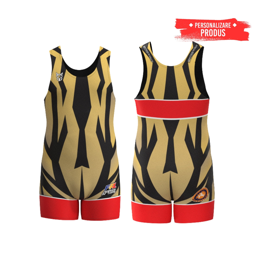 Dres Lupte Knockout Personalizabil T20 | knock-out.ro