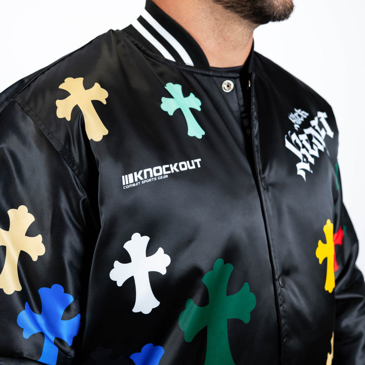 Jacheta Bomber Knockout Black Reaper | knock-out.ro
