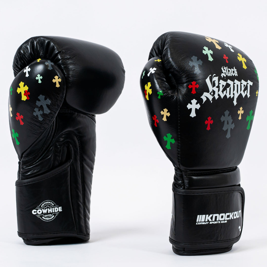 Manusi Box Knockout Black Reaper | knock-out.ro