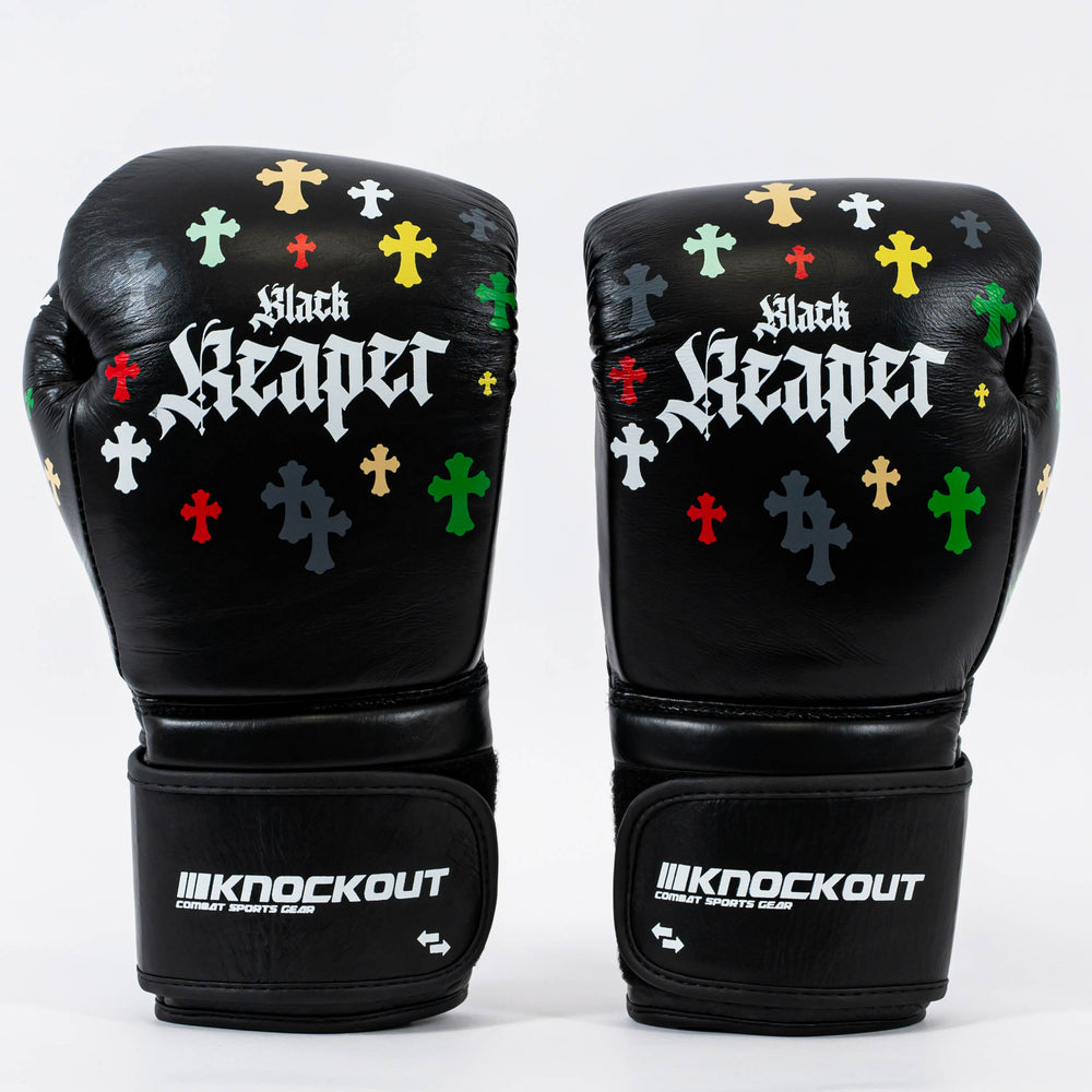Manusi Box Knockout Black Reaper | knock-out.ro
