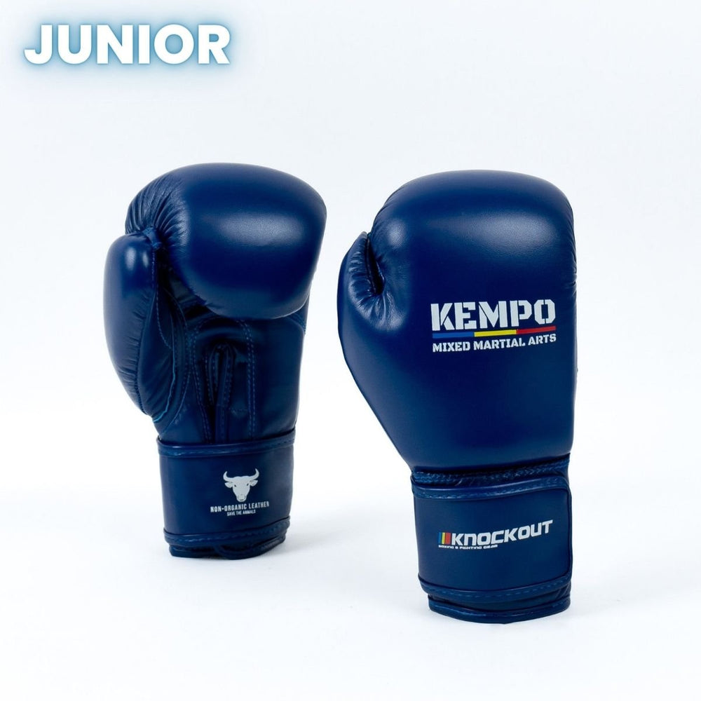 Pachet Kempo Copii Rosu: Kimono + Centura + Manusi + Tibiere | knock-out.ro