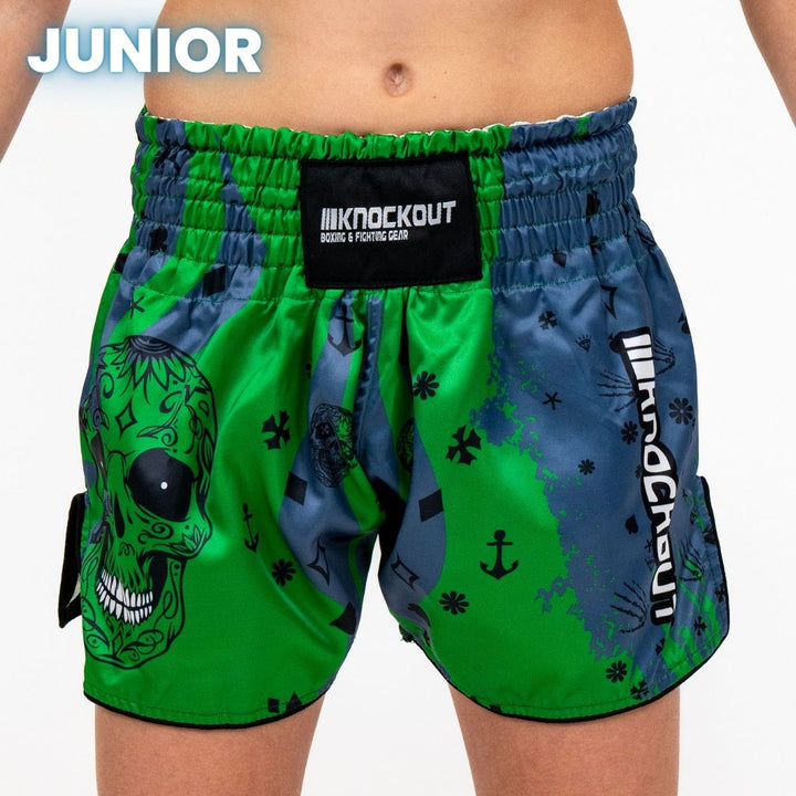 Sort Kickbox Knockout Skull Copii | knock-out.ro