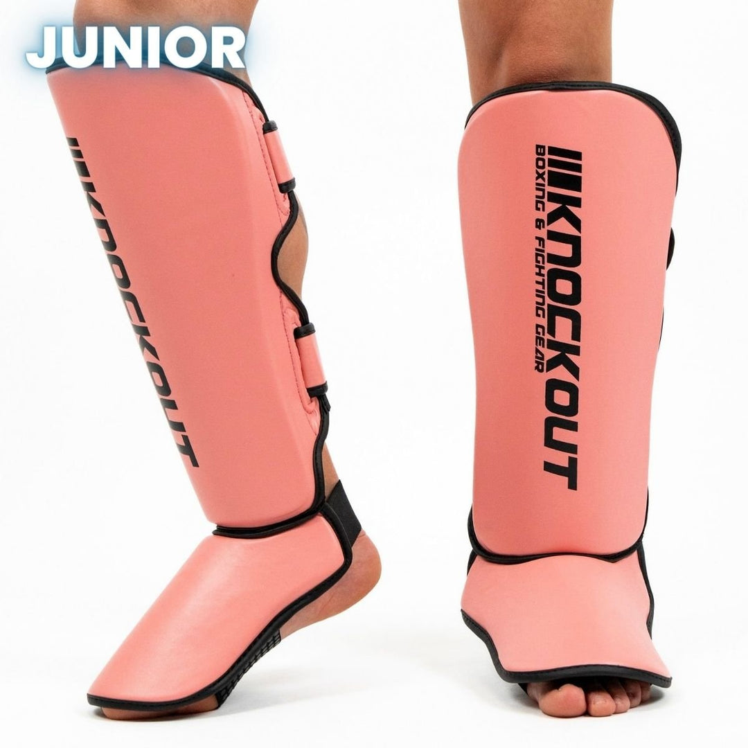 Tibiere Fighter Pink Copii | knock-out.ro