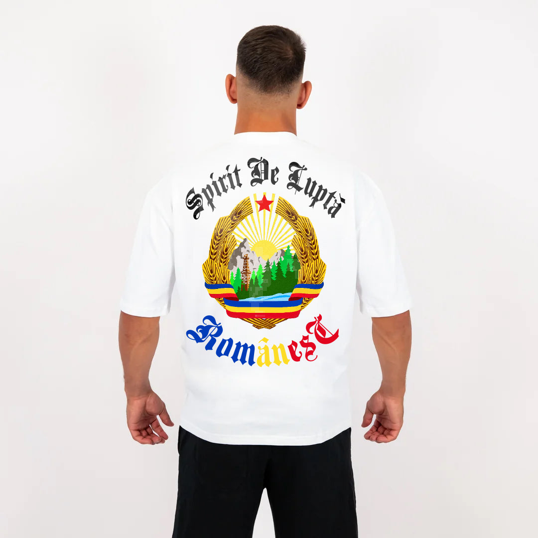 Tricou Oversize Knockout Spirit De Lupta Romanesc | knock-out.ro