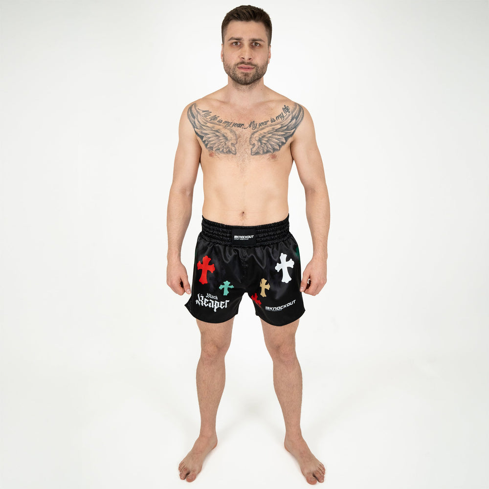 Sort Kickbox Knockout Black Reaper | knock-out.ro