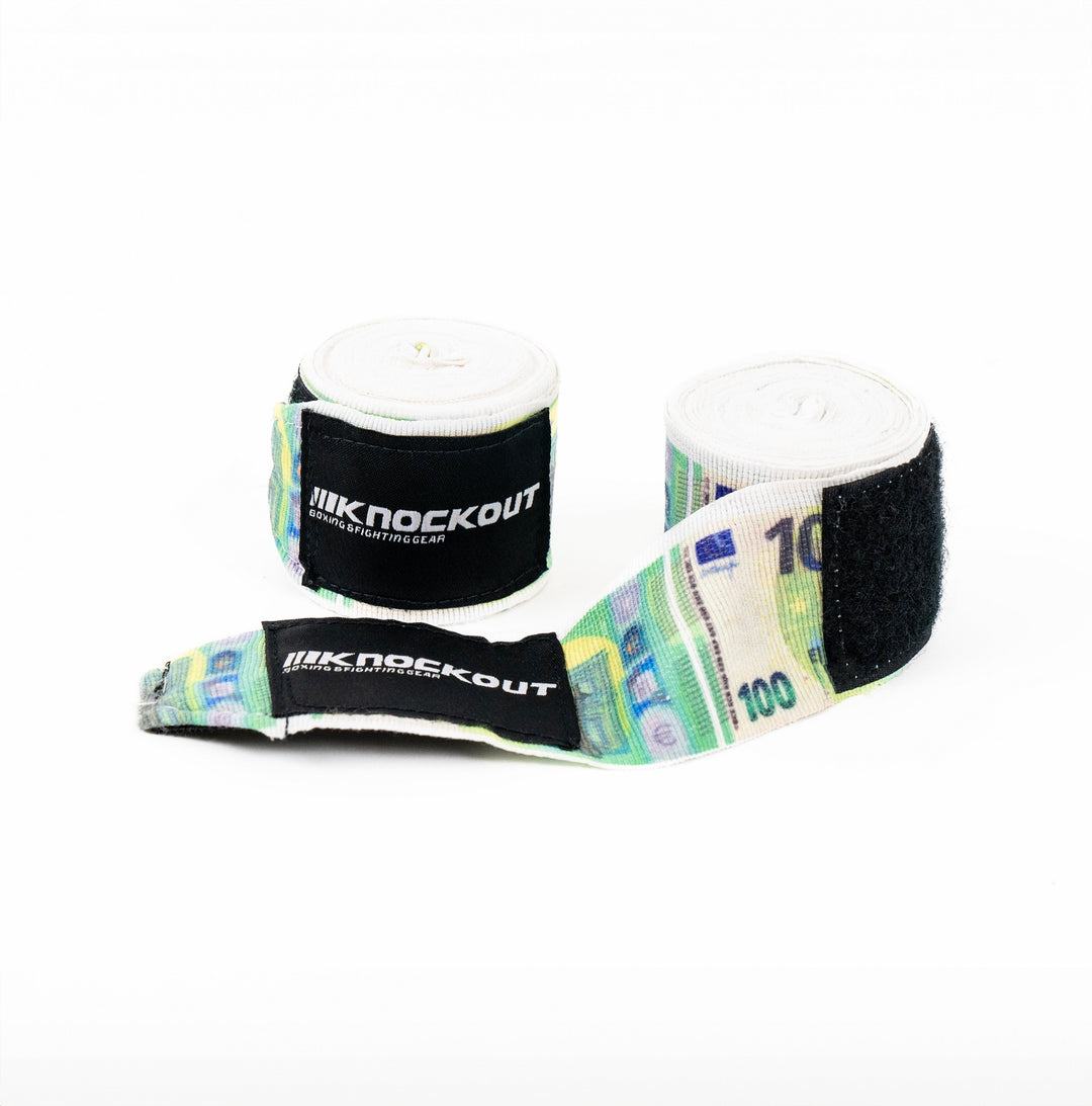 Bandaje Box Knockout Euro Print 4.5m | knock-out.ro