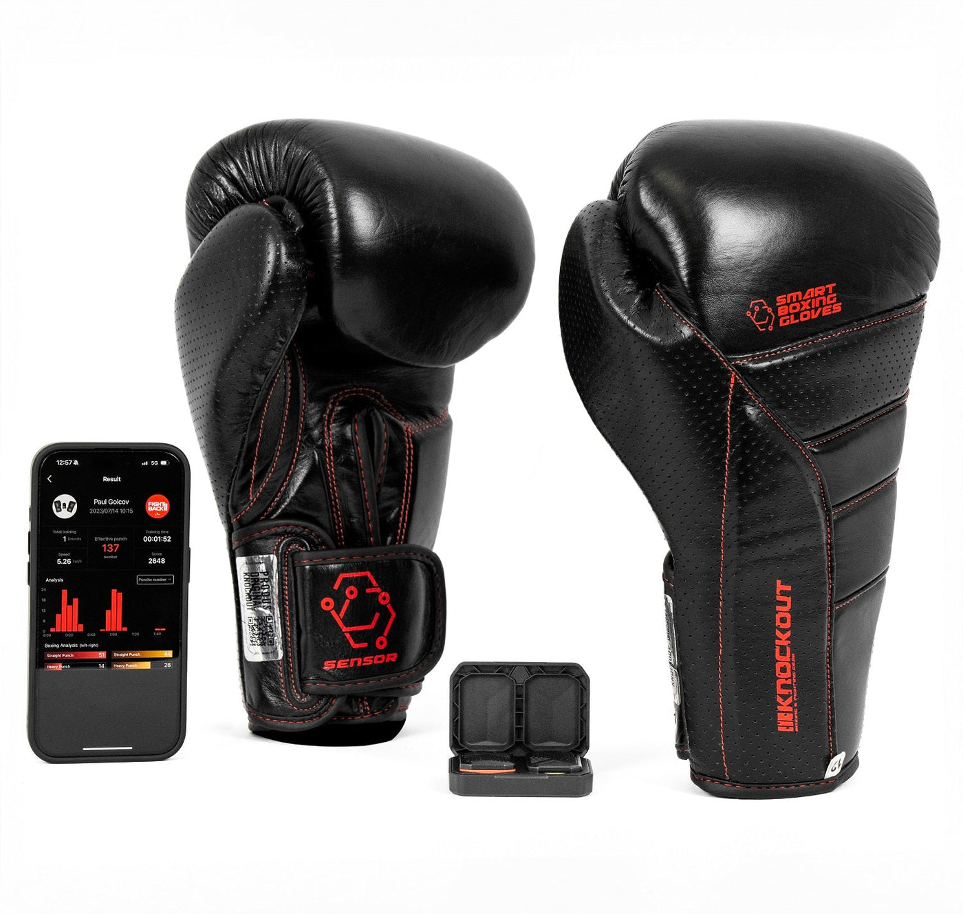 Manusi Box Inteligente - SMART BOXING GLOVES 2.0 | knock-out.ro