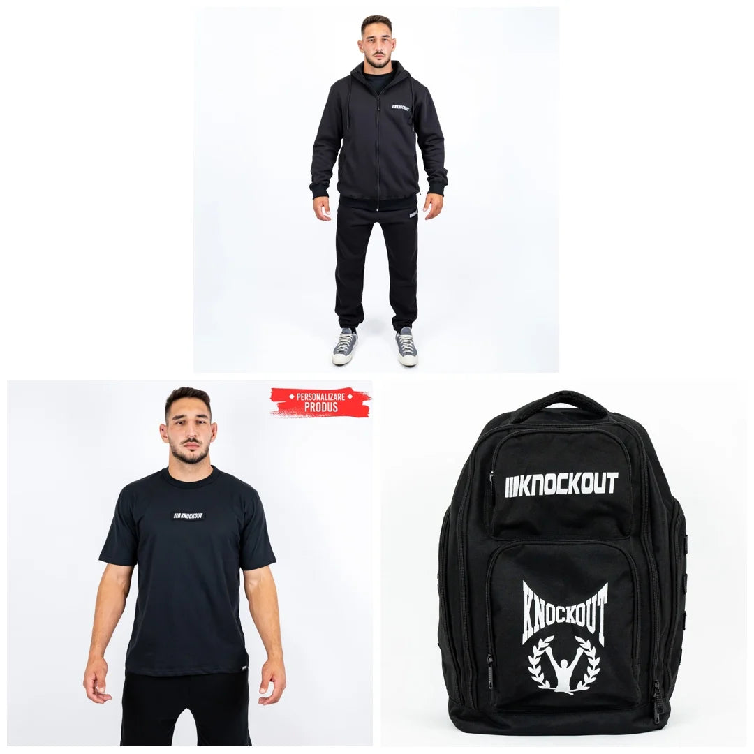 Pachet GRND: Trening + Tricou + Rucsac | knock-out.ro