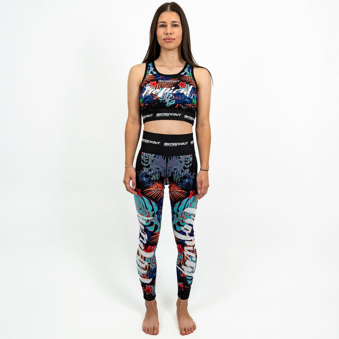 Pantaloni Compresie Knockout Tropical | knock-out.ro