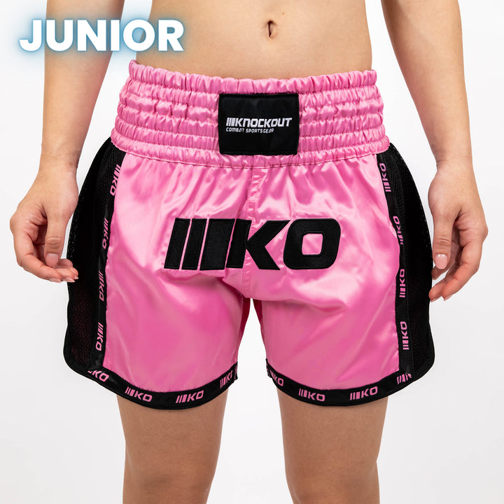 Sort Kickbox Knockout Bubble Pink Copii | knock-out.ro