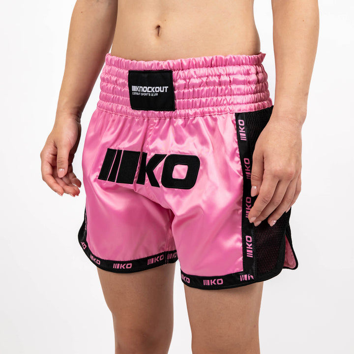 Sort Kickbox Knockout Bubble Pink Copii | knock-out.ro