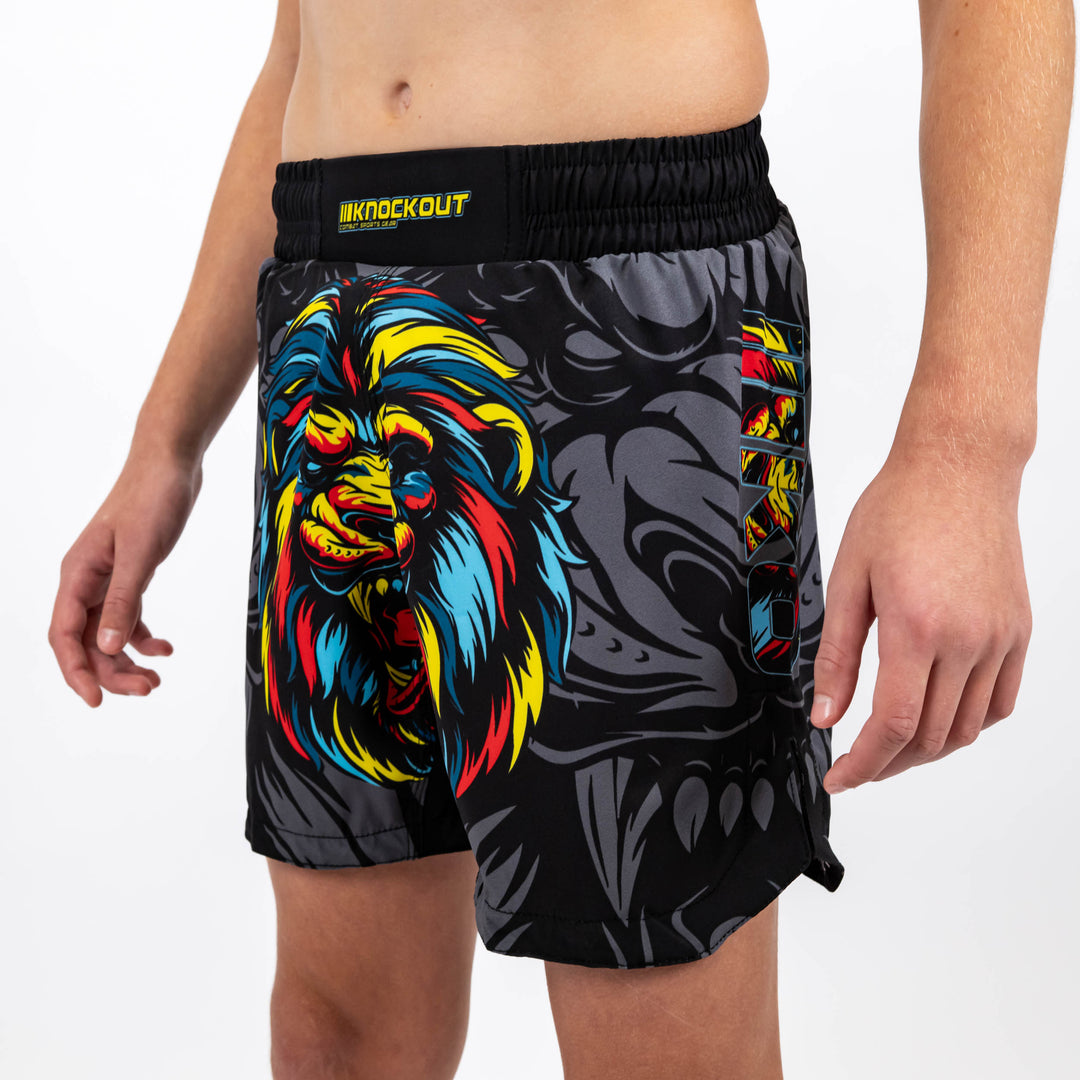 Sort MMA Knockout Lion Copii