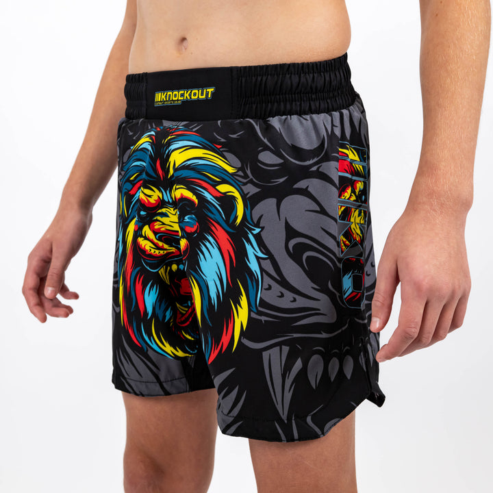 Sort MMA Knockout Lion Copii