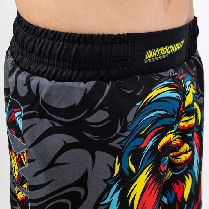 Sort MMA Knockout Lion Copii