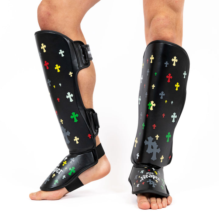 Tibiere Kickbox Knockout Black Reaper | knock-out.ro