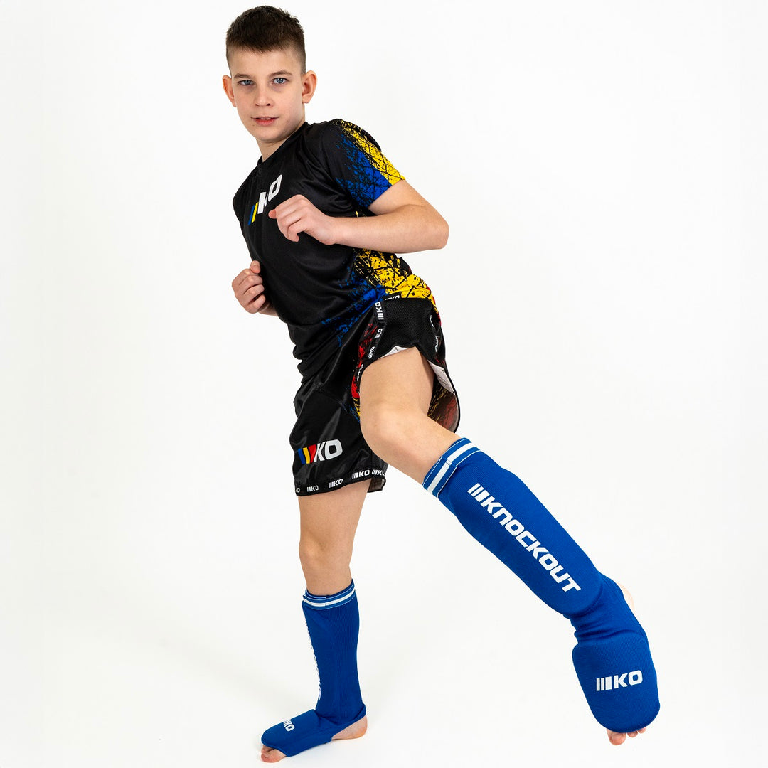 Tibiere Kickbox Knockout Ciorap Copii Mici V2