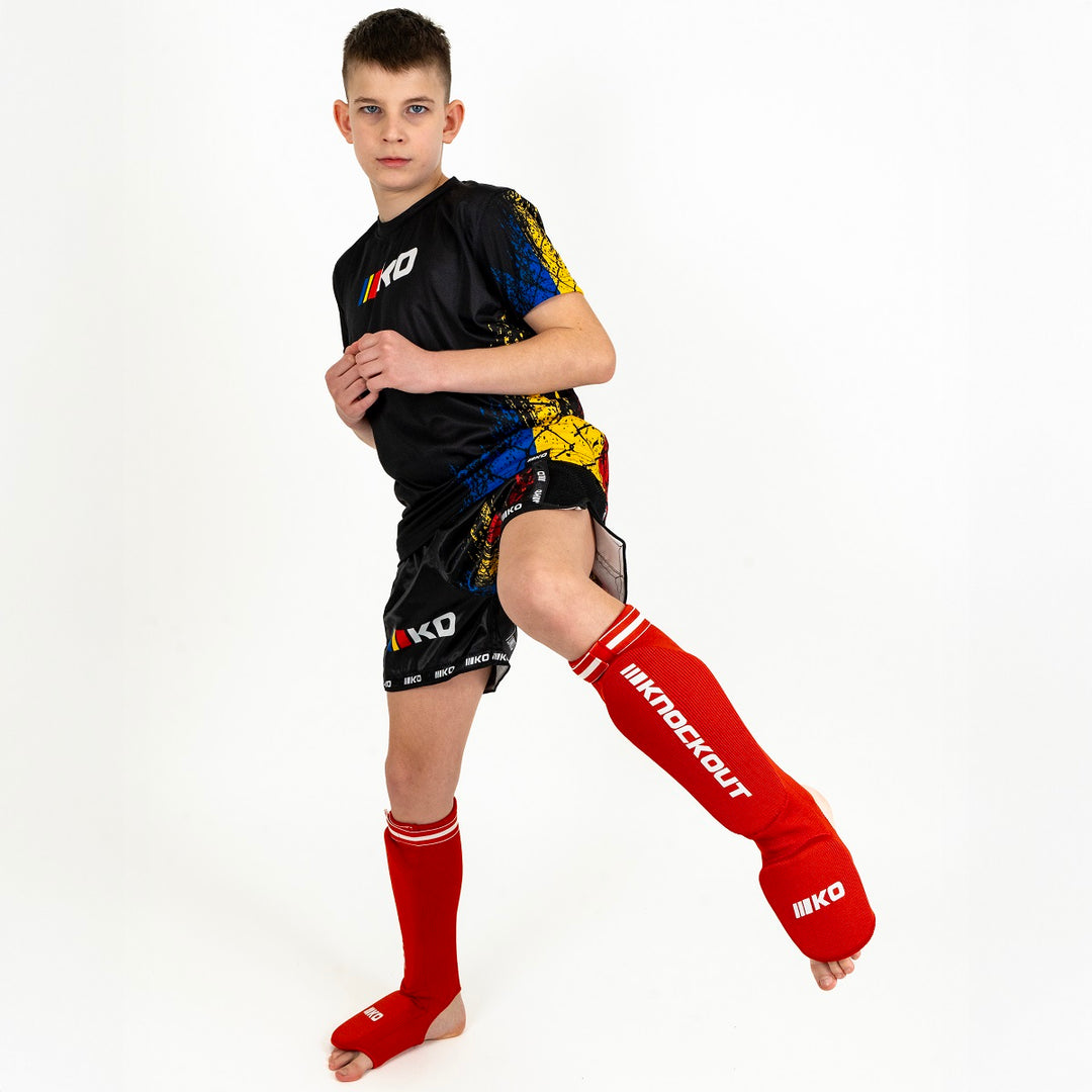 Tibiere Kickbox Knockout Ciorap Copii Mici V2