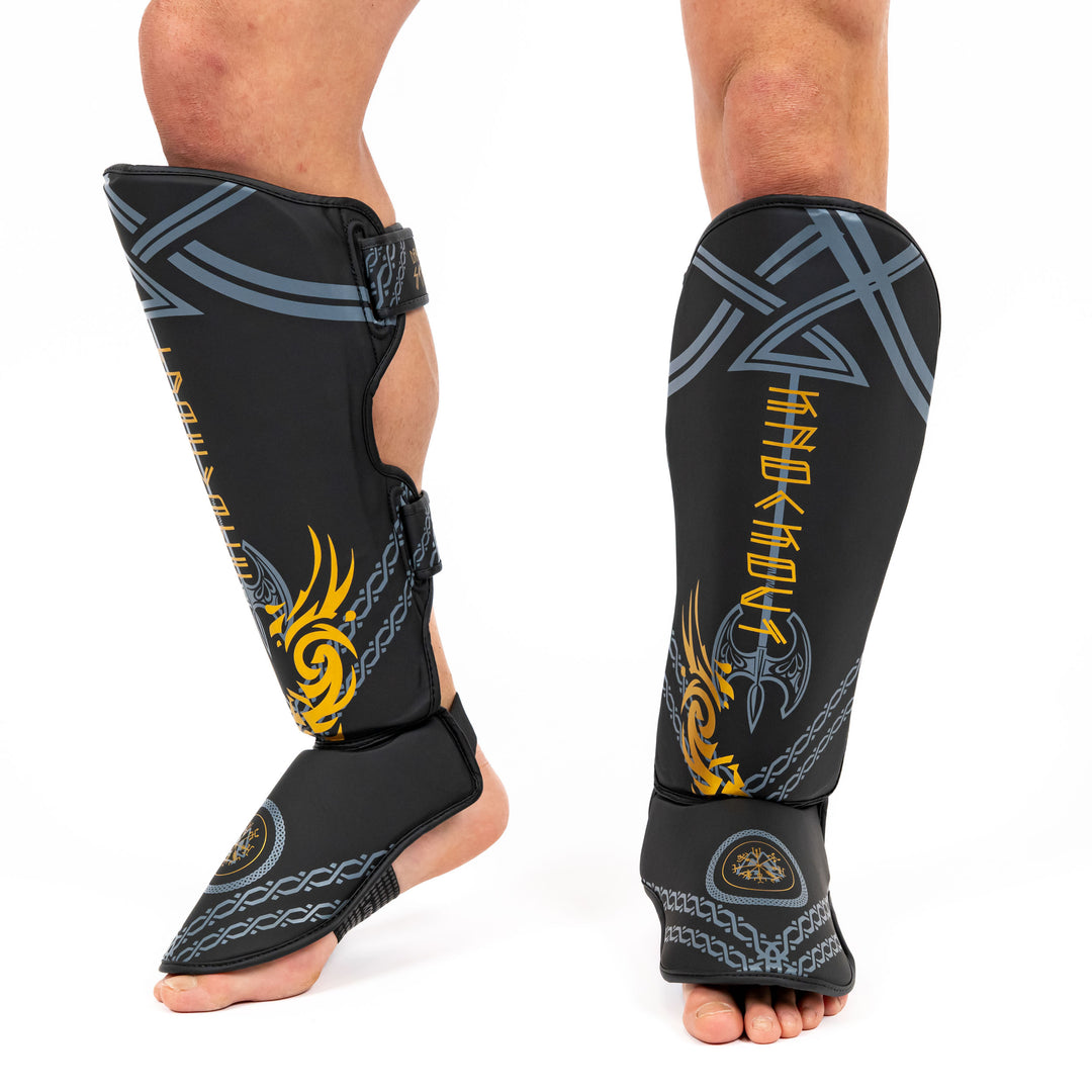 Tibiere Kickbox Knockout Drakkar V1 | knock-out.ro