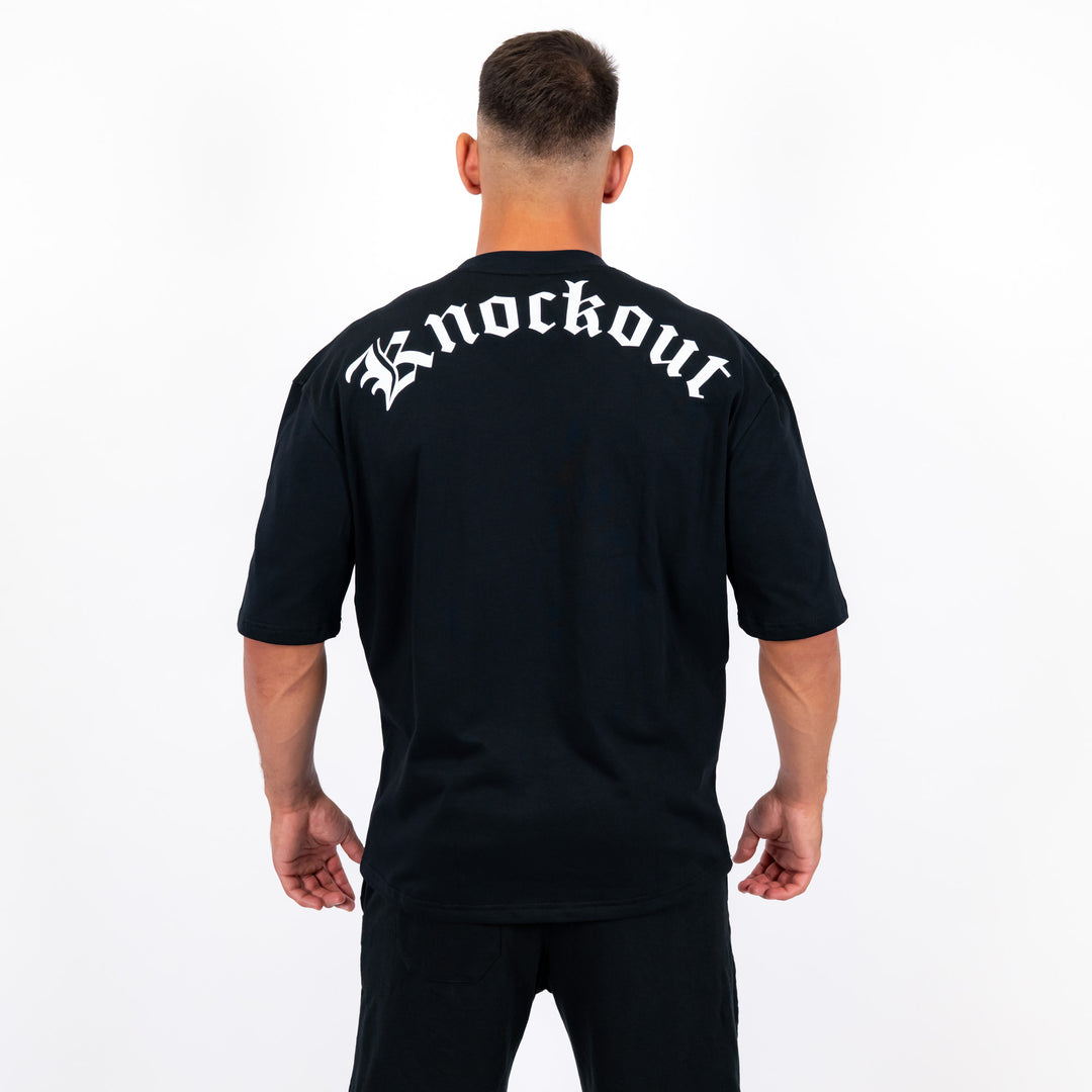 Tricou Oversize Knockout Black Angels