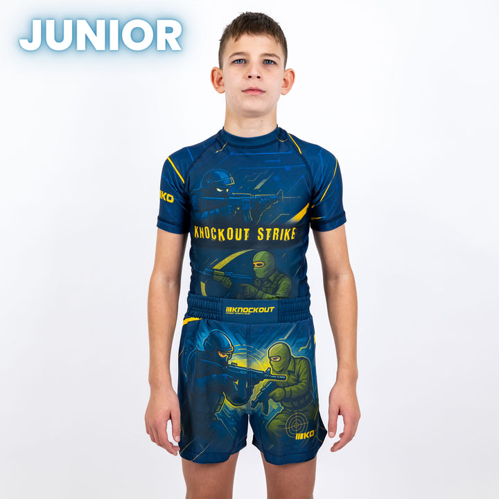 Tricou Compresie Knockout Strike Copii