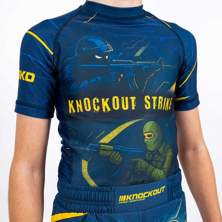 Tricou Compresie Knockout Strike Copii