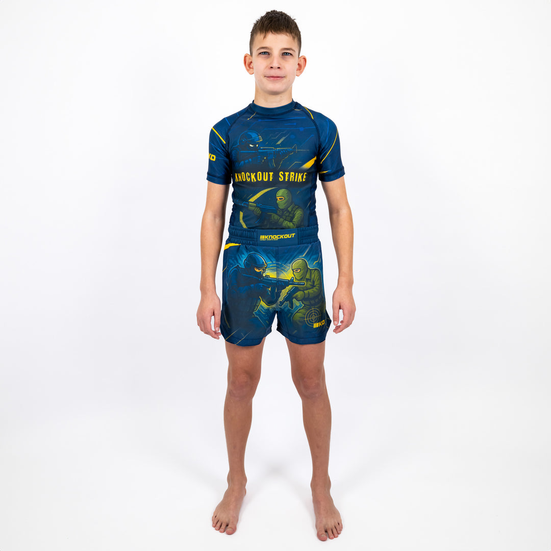 Tricou Compresie Knockout Strike Copii