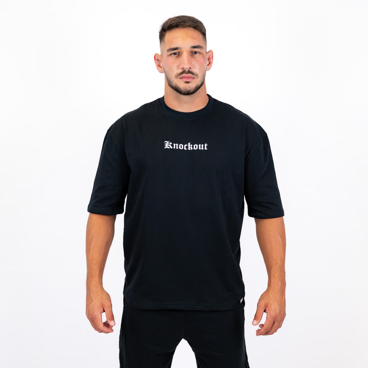 Tricou Oversize Knockout Black Angels