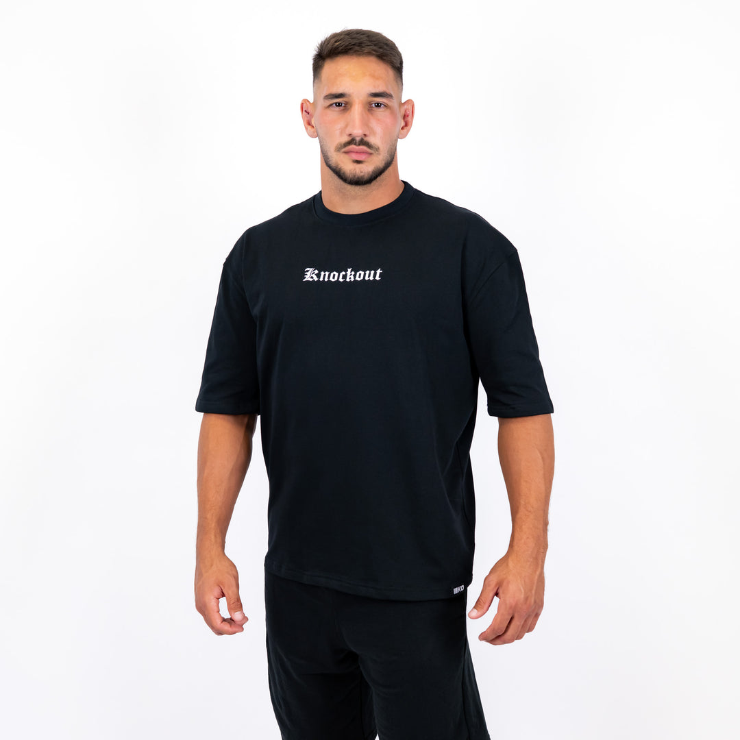 Tricou Oversize Knockout Black Angels