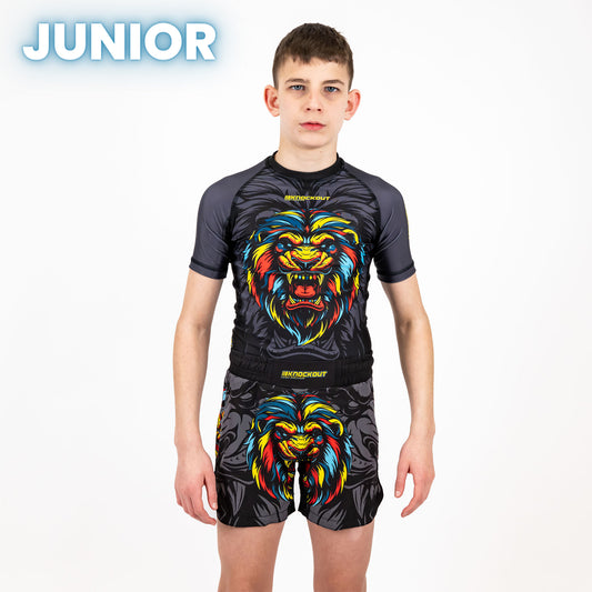 Tricou Compresie Knockout Lion Copii | knock-out.ro
