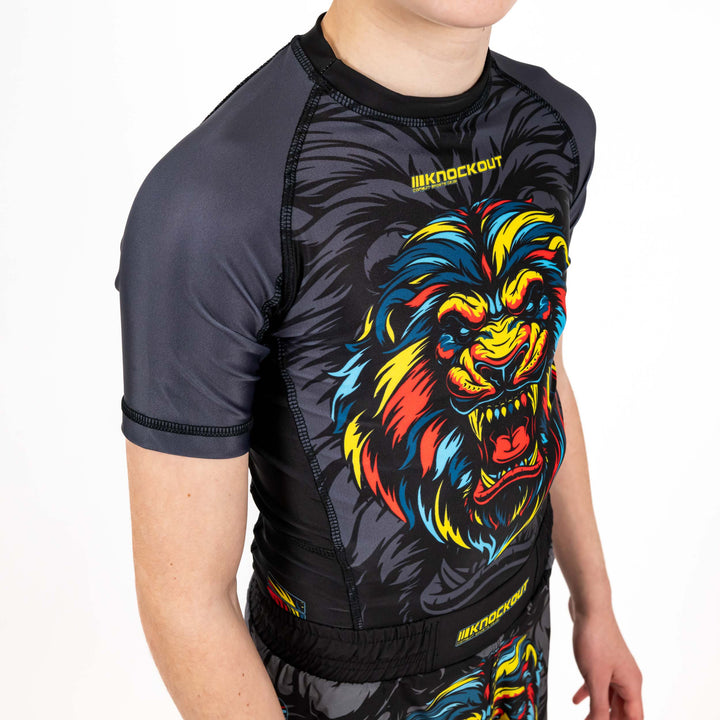 Tricou Compresie Knockout Lion Copii | knock-out.ro