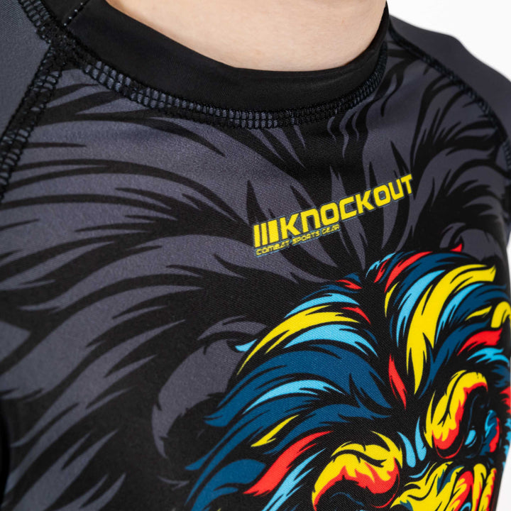 Tricou Compresie Knockout Lion Copii | knock-out.ro