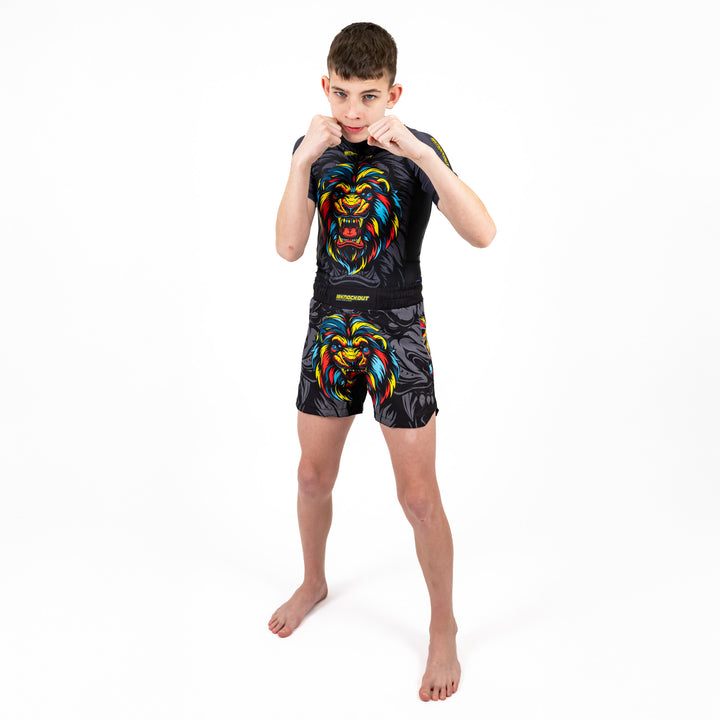 Tricou Compresie Knockout Lion Copii | knock-out.ro