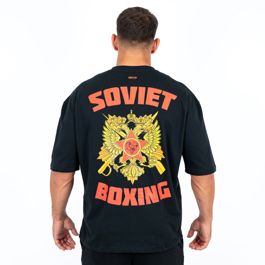 Tricou Oversize Knockout Soviet Boxing | knock-out.ro