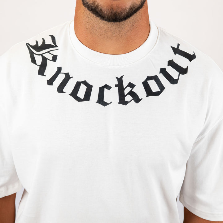 Tricou Oversize Knockout White Angels