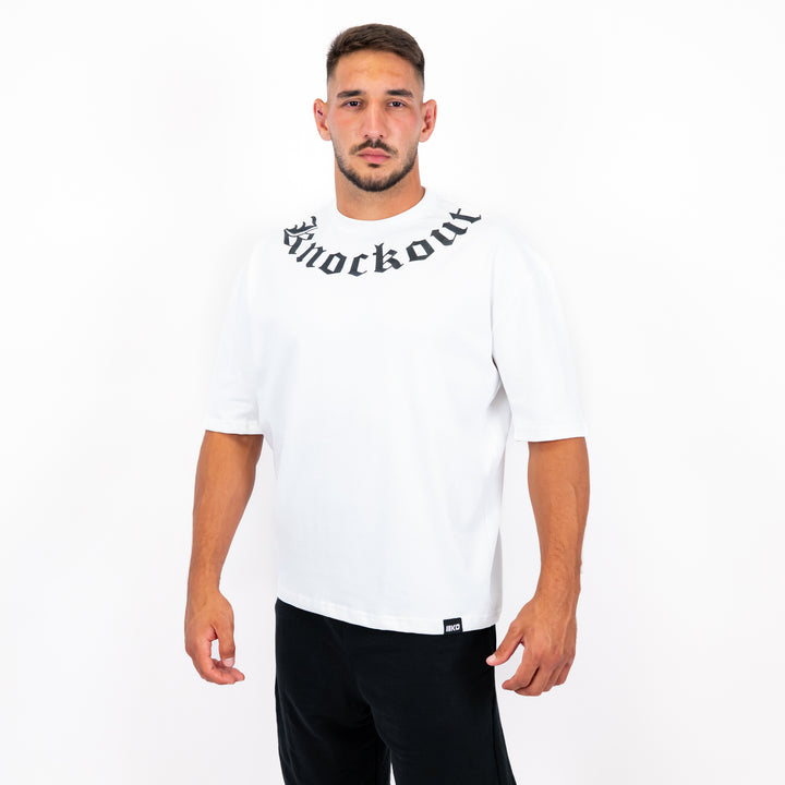 Tricou Oversize Knockout White Angels