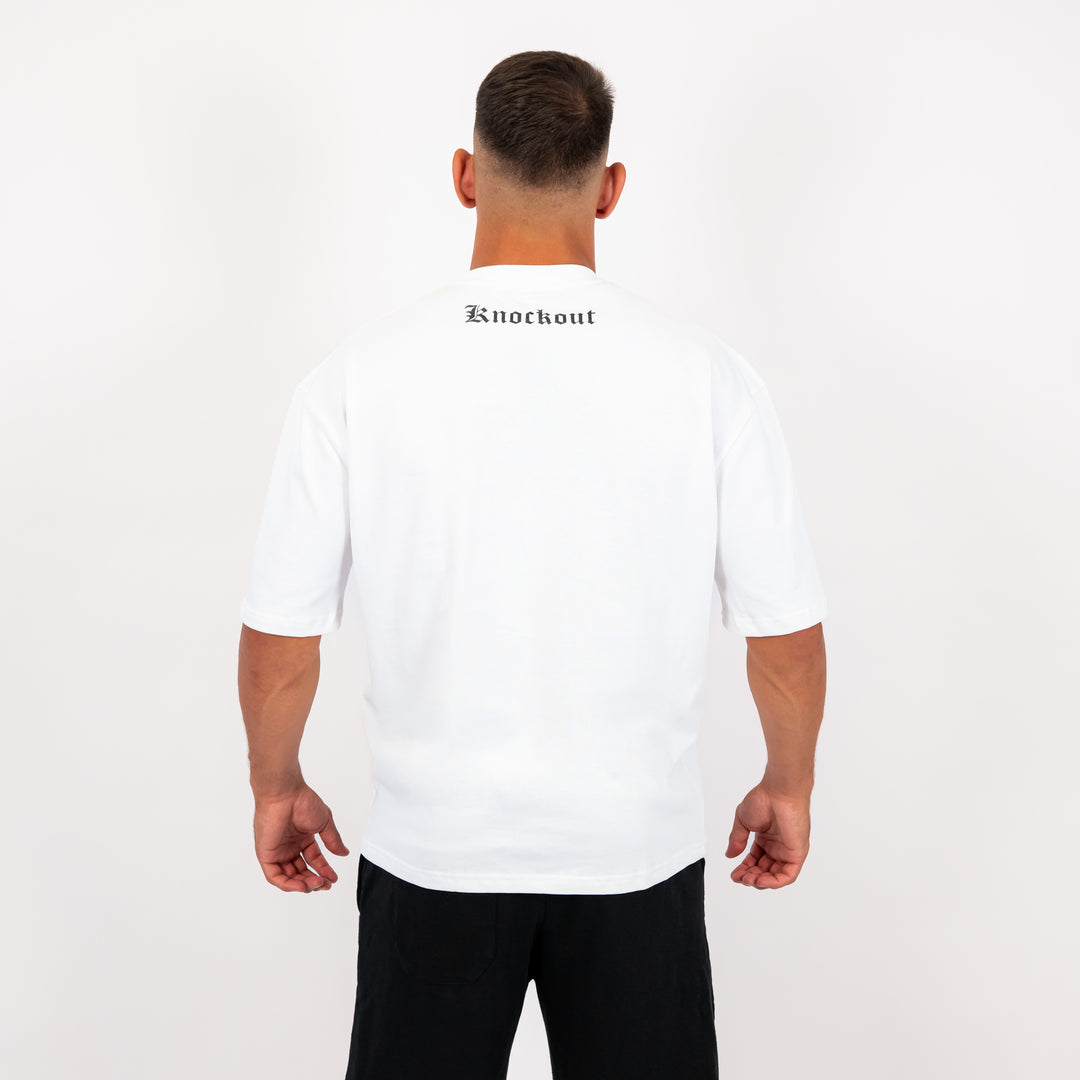 Tricou Oversize Knockout White Angels