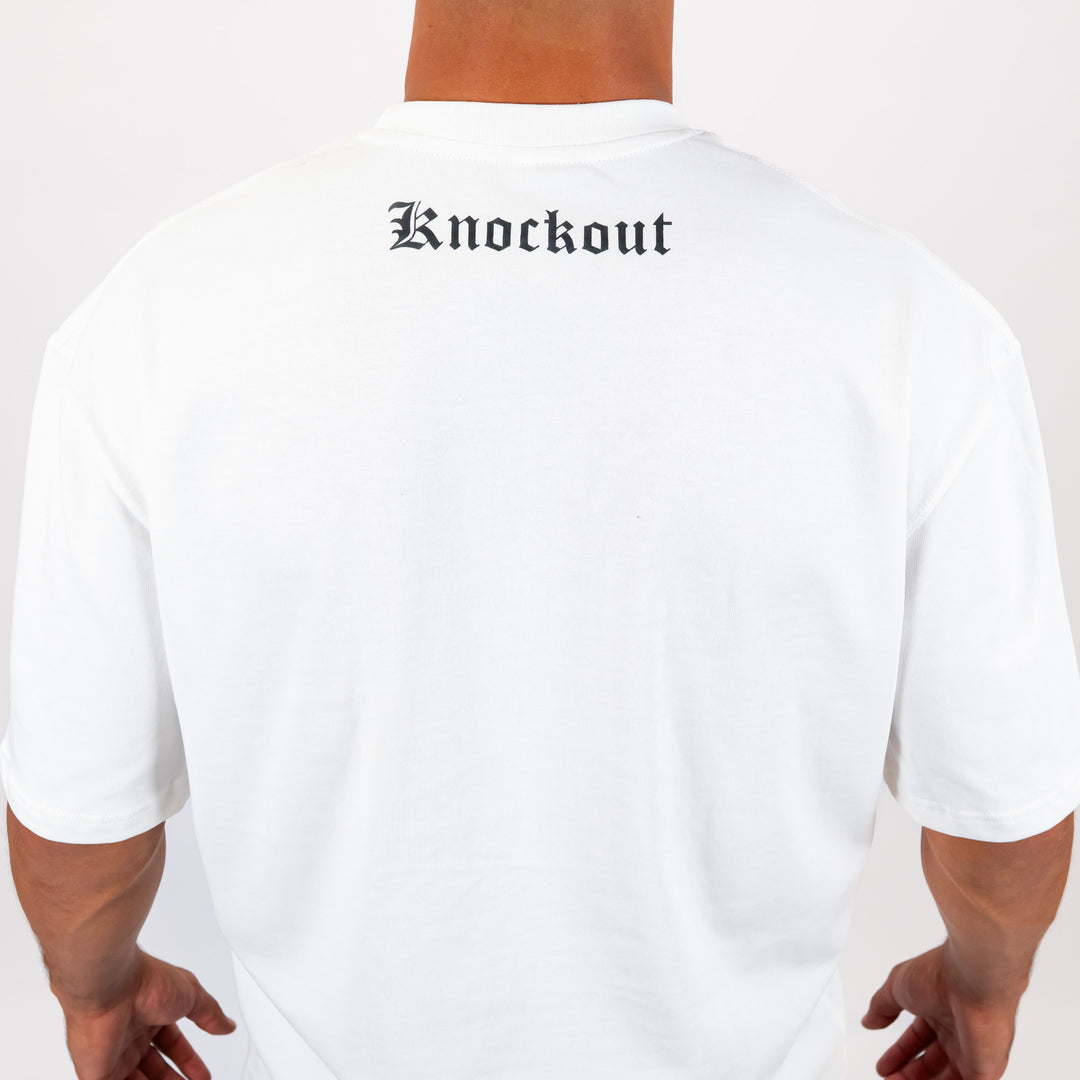 Tricou Oversize Knockout White Angels