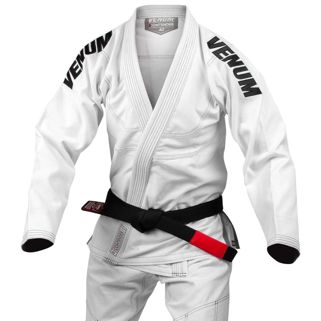Kimono Jiu Jitsu Venum Contender EVO Alb | knock-out.ro